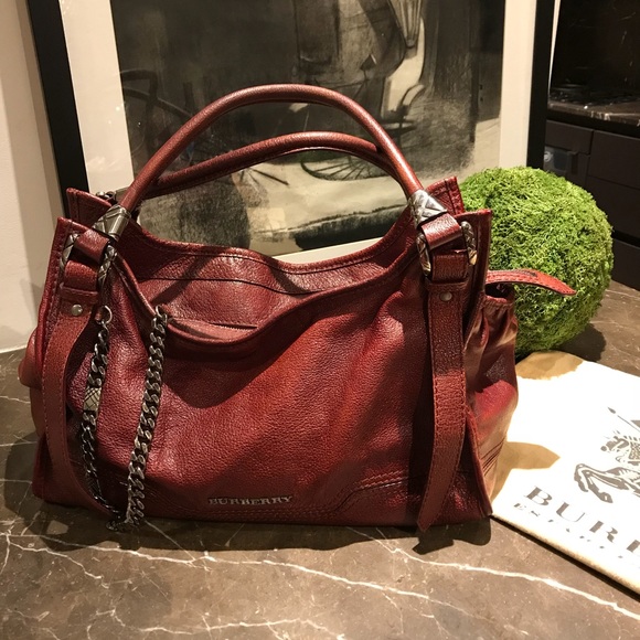 burberry burgundy bag